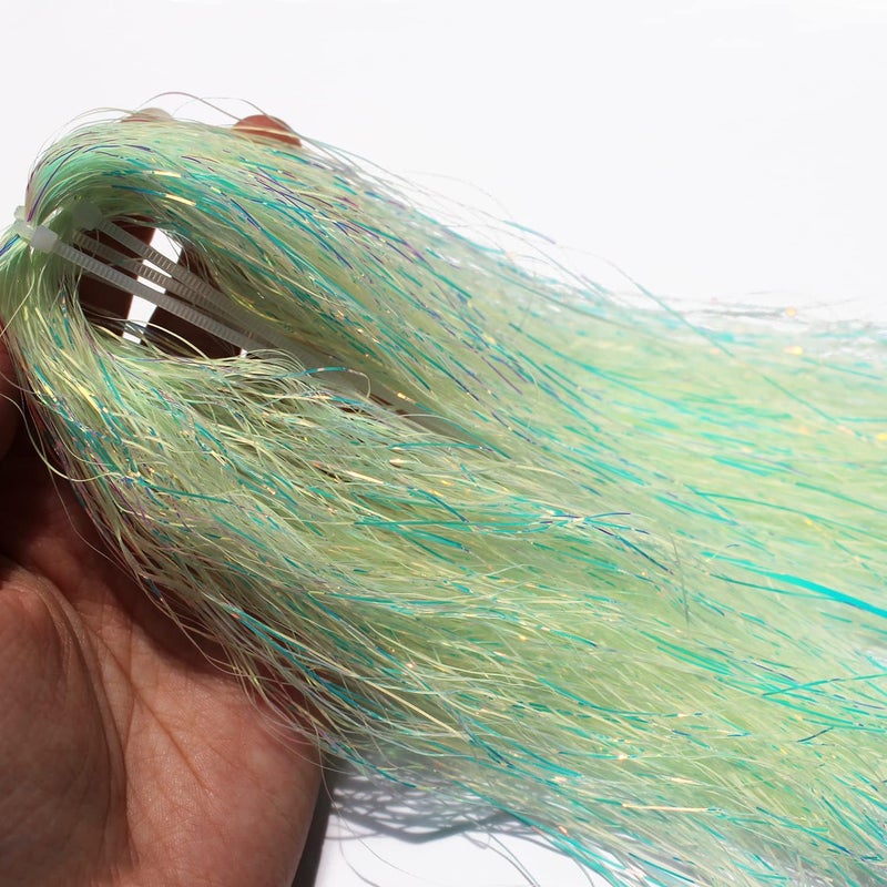 Tigofly 4 Packs/lot 1/32" 0.7mm Width Luminous Glow in The Dark Shimmer Flashabou Tinsel Pike Bass Streamers Fly Tying Materials - Image 4